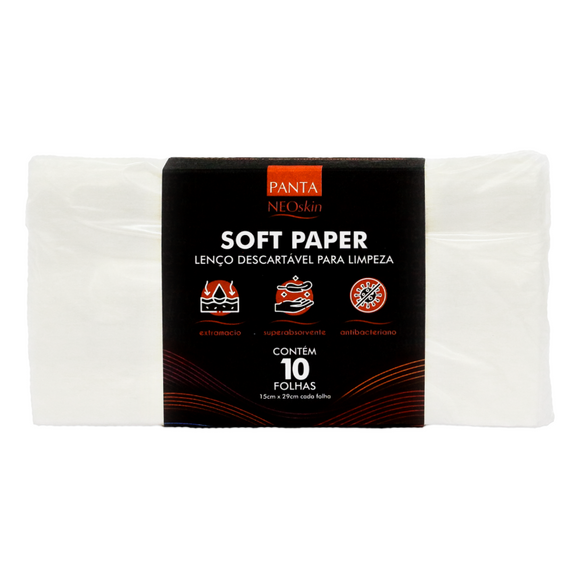 Soft Paper - Lenço descartável para limpeza