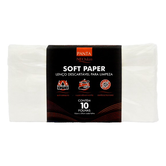 Soft Paper - Lenço descartável para limpeza – Panta Cosmética