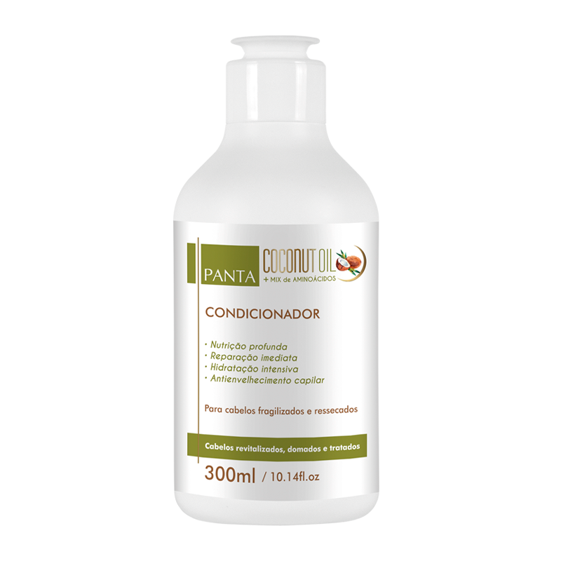 Coconut Oil Condicionador 300ml – Panta Cosmética Coconut Oil Condicionador 300ml – Panta Cosmética