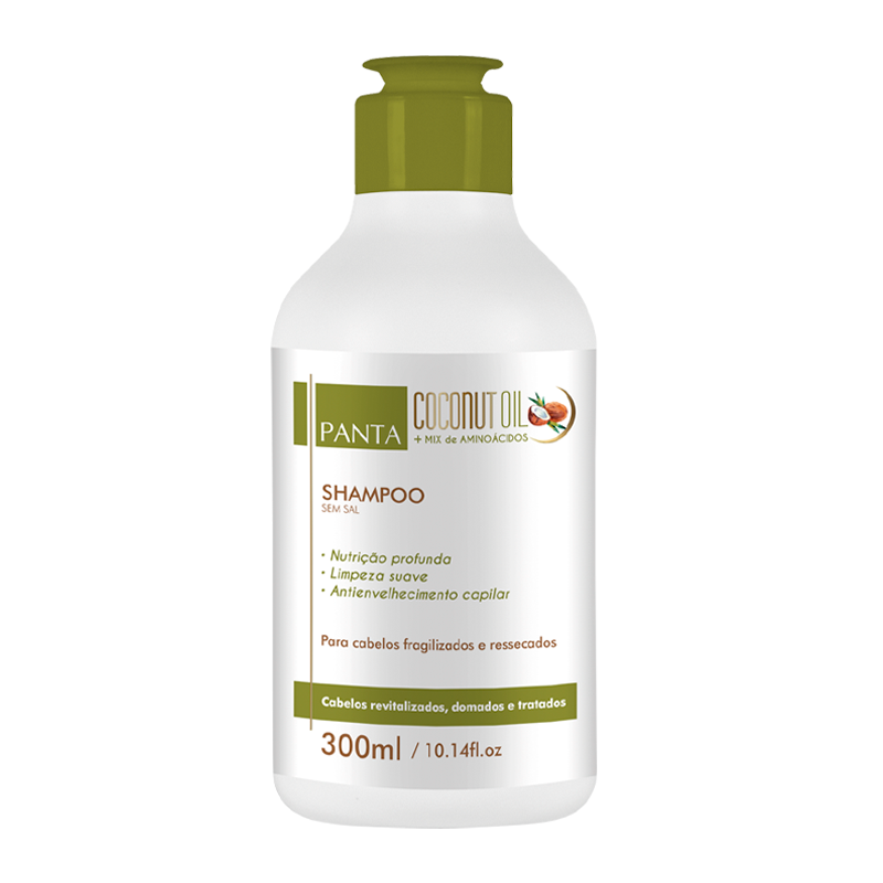Coconut Oil Shampoo 300ml – Panta Cosmética